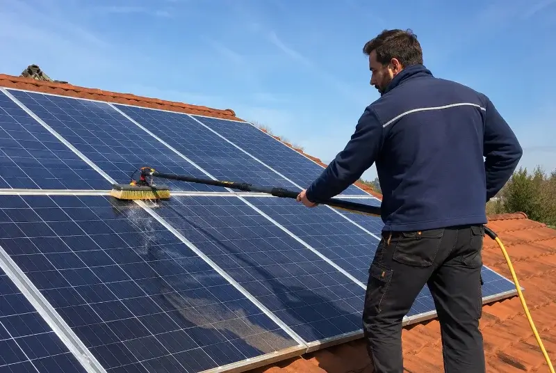 Nettoyage et entretien de panneaux solaires à Lovagny